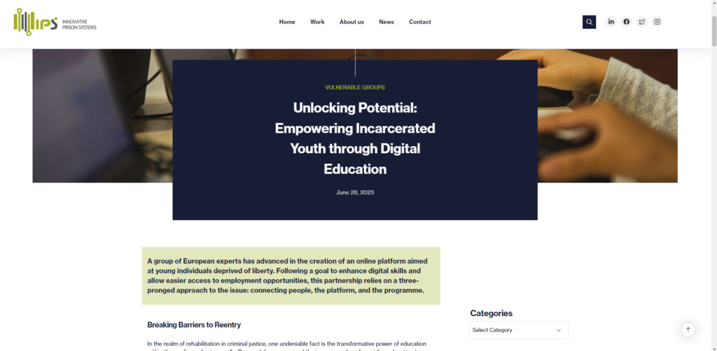 Unlocking Potential: Empowering Incarcerated Youth through Digital Education